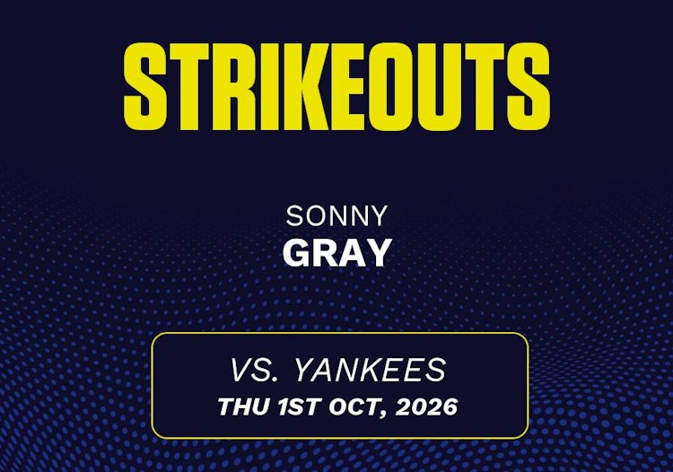 Sonny Gray projected stats for Thursday, October 1, 2026.