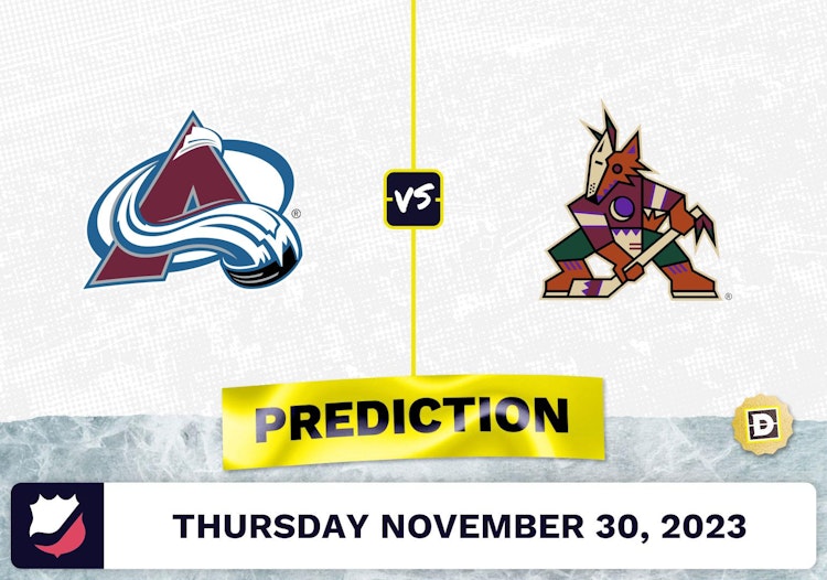 Colorado Avalanche vs. Arizona Coyotes Prediction and Odds - November 30, 2023