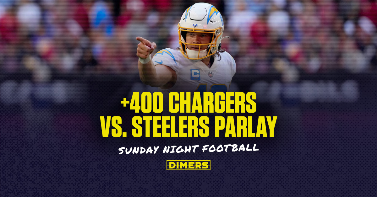 Parlay these Chargers vs. Steelers player props at boosted +400 odds for Sunday Night Football betting