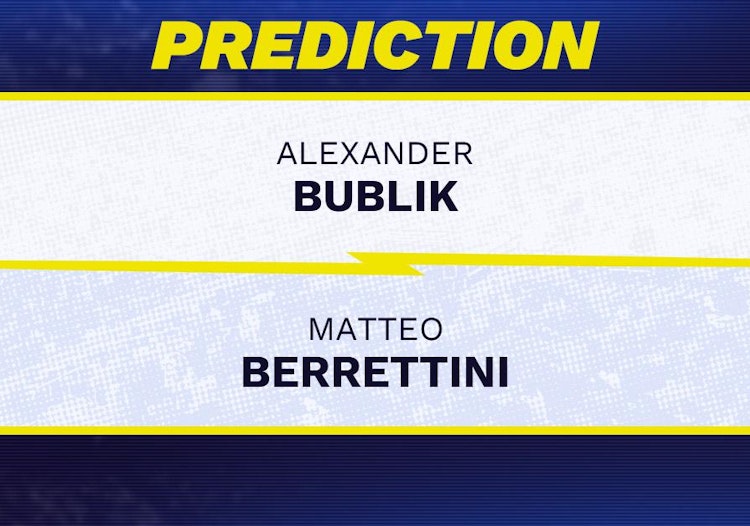 Alexander Bublik vs Matteo Berrettini Tennis Prediction.