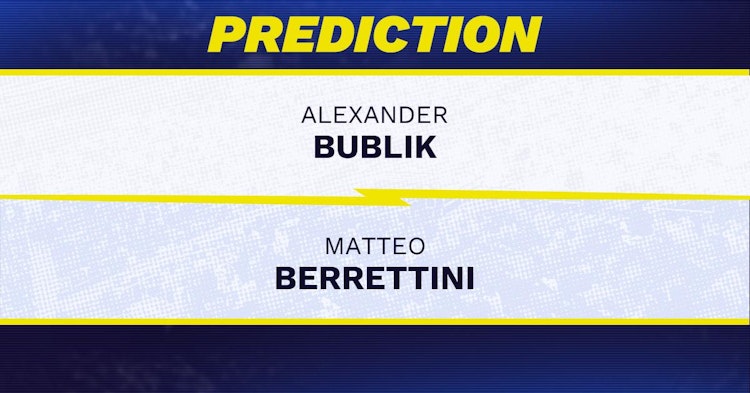 Alexander Bublik vs Matteo Berrettini Tennis Prediction.