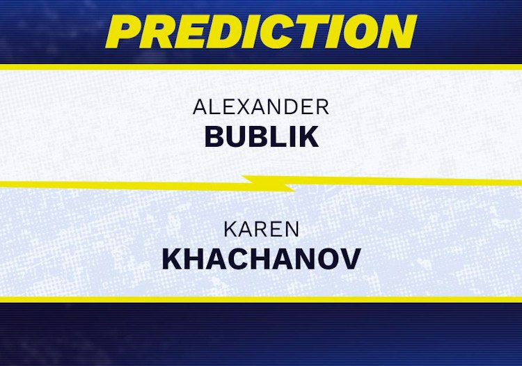 Alexander Bublik takes on Karen Khachanov in ATP Almaty action.