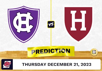 Holy Cross vs. Harvard Prediction, Odds, College Basketball Picks  [12/21/2023]