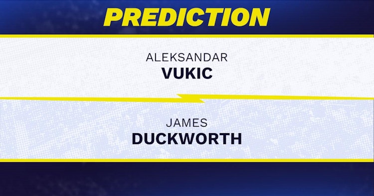 Aleksandar Vukic vs James Duckworth Tennis Prediction.