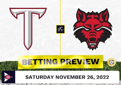 Troy State vs. Arkansas State CFB Prediction and Odds - Nov 26, 2022