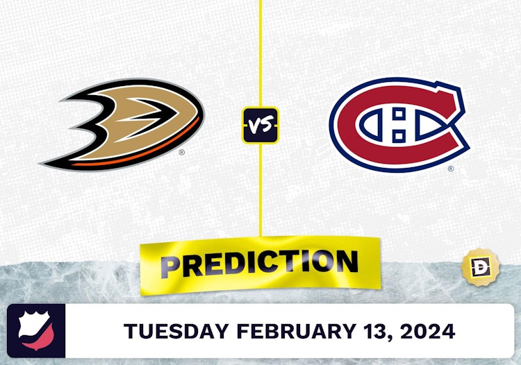 Anaheim Ducks vs. Montreal Canadiens Prediction, Odds, NHL Picks [2/13/2024]