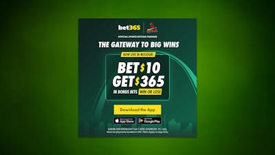 $365 Bet365 bonus code "DIMERS" is now live in Missouri—and we've updated our Conference Championship picks