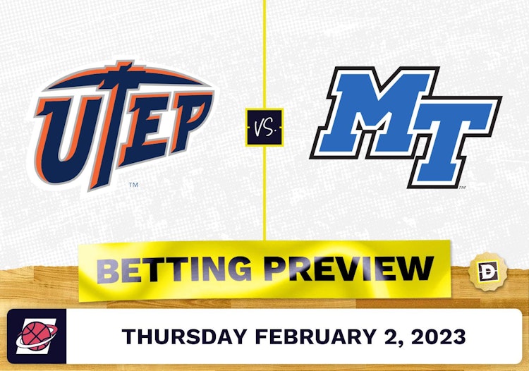 UTEP vs. Middle Tennessee CBB Prediction and Odds - Feb 2, 2023