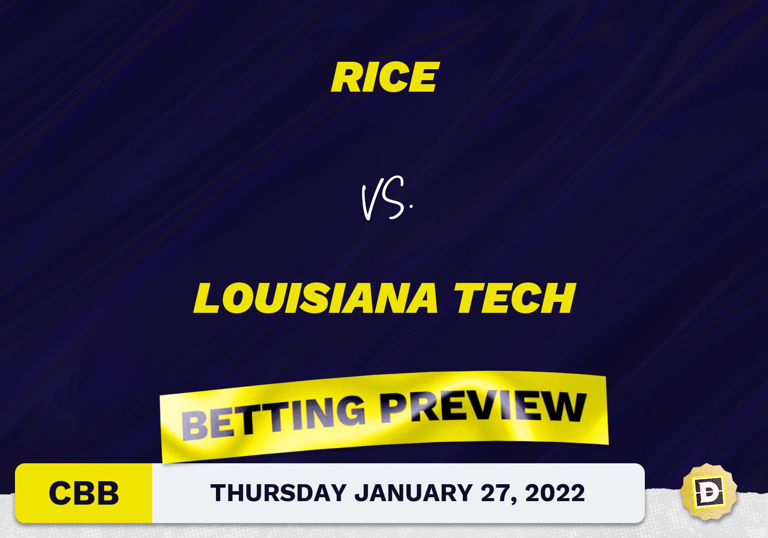 Rice vs. Louisiana Tech CBB Predictions and Odds - Jan 27, 2022