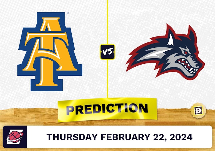 North Carolina A&T vs. Stony Brook Prediction, Odds, College Basketball Picks [2/22/2024]