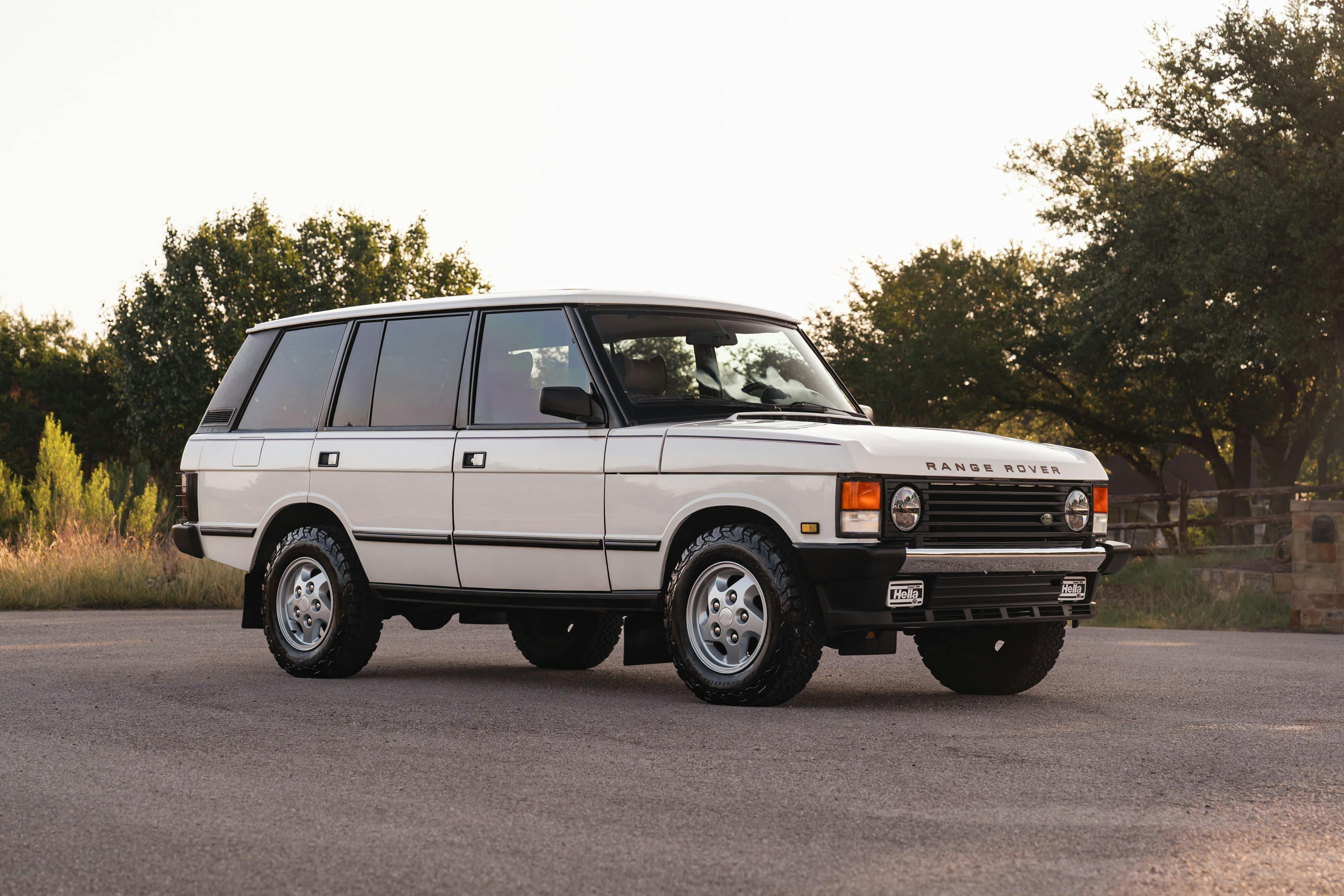 1995 White Land Rover Range Rover County Long Wheel Base in Austin, TX.