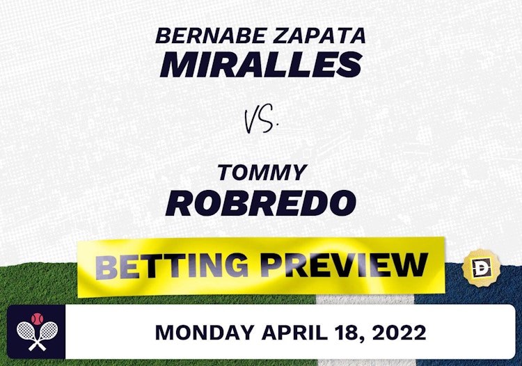 Bernabe Zapata Miralles vs. Tommy Robredo Predictions - Apr 18, 2022