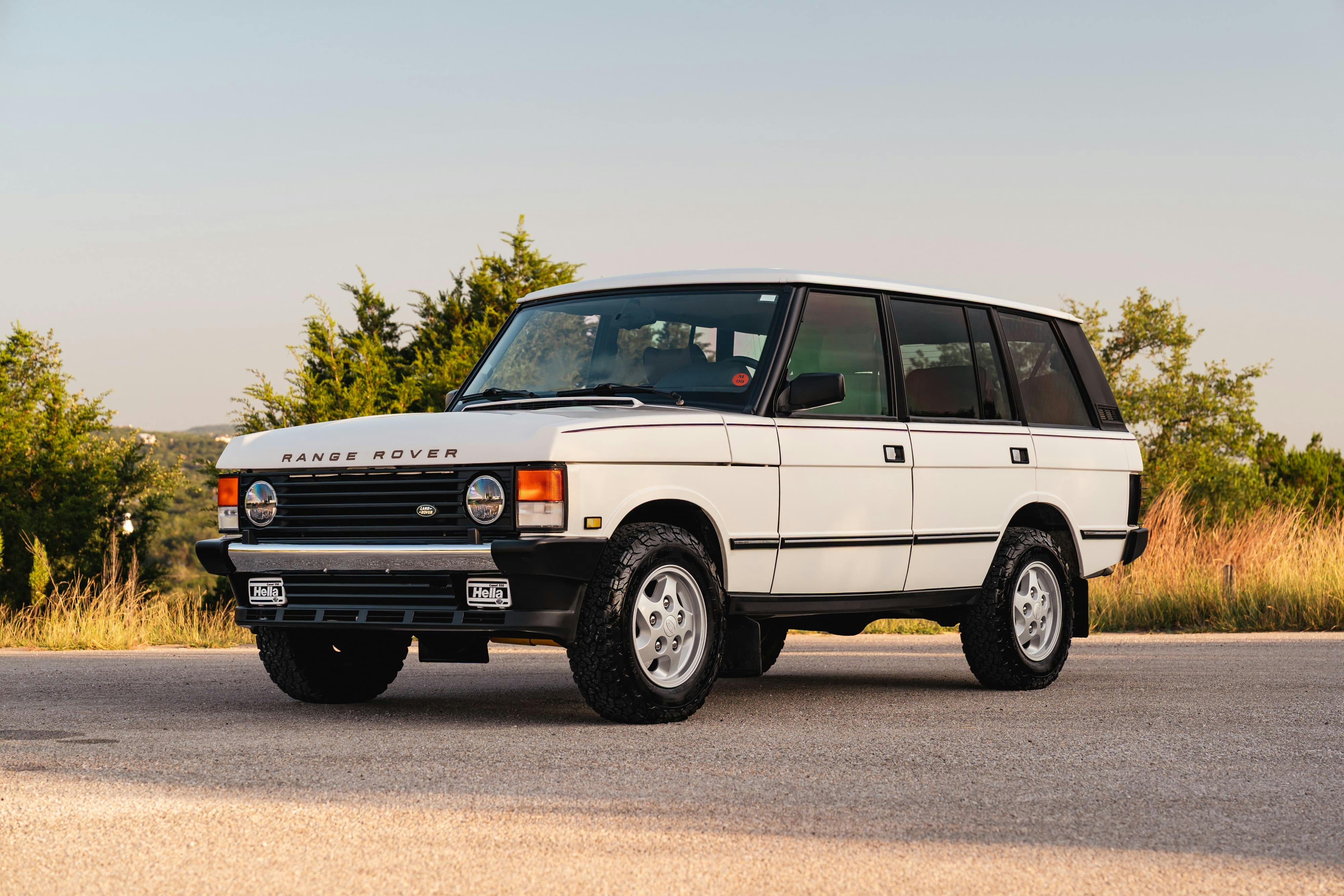 1995 White Land Rover Range Rover County Long Wheel Base in Austin, TX.
