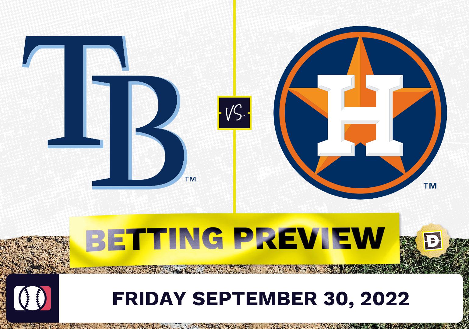 Rays vs. Astros Prediction and Odds - Sep 30, 2022