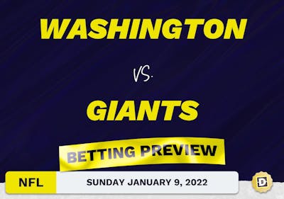 Washington vs. Giants Predictions and Odds - Jan 9, 2022