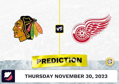 Chicago Blackhawks vs. Detroit Red Wings Prediction and Odds - November 30, 2023