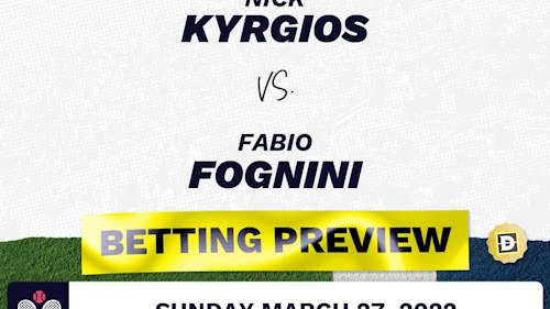 Nick Kyrgios vs. Fabio Fognini Predictions - Mar 27, 2022