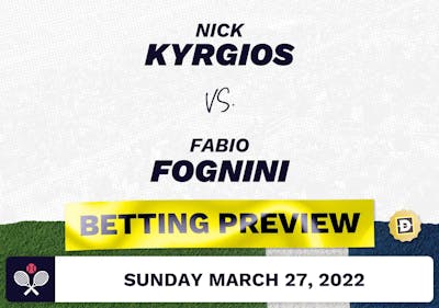 Nick Kyrgios vs. Fabio Fognini Predictions - Mar 27, 2022
