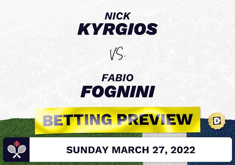 Nick Kyrgios vs. Fabio Fognini Predictions - Mar 27, 2022
