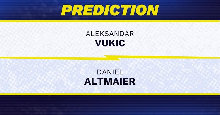 Aleksandar Vukic vs Daniel Altmaier Tennis Prediction.