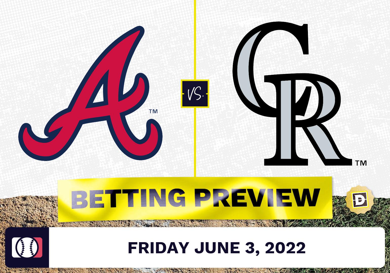 Braves vs. Rockies Prediction and Odds - Jun 3, 2022