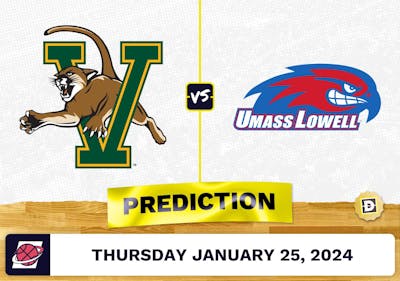 Vermont vs. Massachusetts-Lowell Prediction, Odds, College Basketball Picks [1/25/2024]