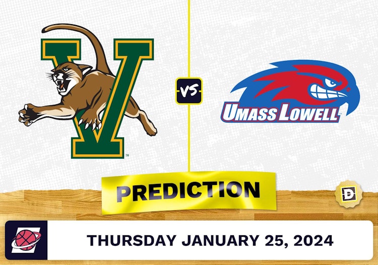 Vermont vs. Massachusetts-Lowell Prediction, Odds, College Basketball Picks [1/25/2024]