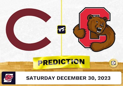 Colgate vs. Cornell Prediction, Odds, College Basketball Picks  [12/30/2023]