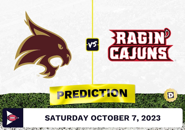 Texas State vs. Louisiana-Lafayette CFB Prediction and Odds - October 7, 2023