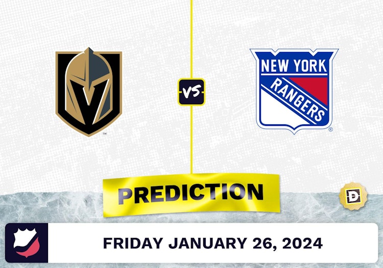 Vegas Golden Knights vs. NY Rangers Prediction, Odds, NHL Picks [1/26/2024]