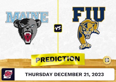 Maine vs. Florida International Prediction, Odds, College Basketball Picks  [12/21/2023]