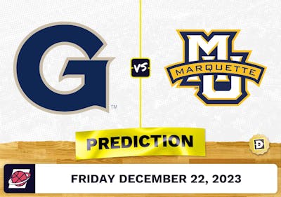 Georgetown vs. Marquette Prediction, Odds, College Basketball Picks  [12/22/2023]
