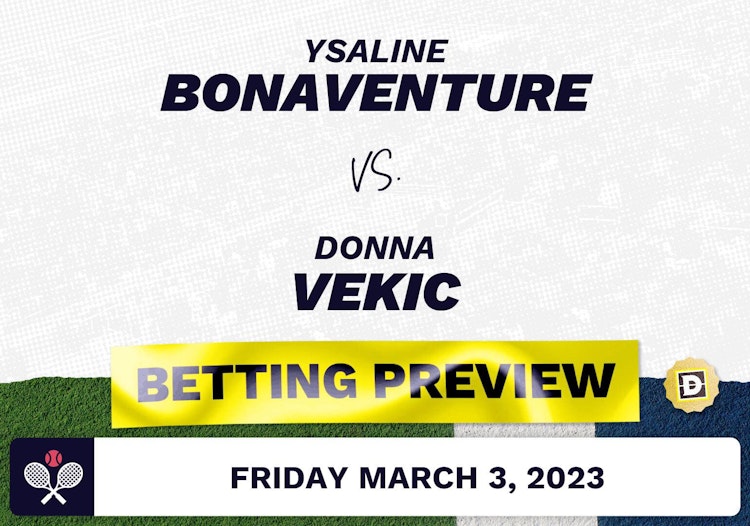 Ysaline Bonaventure vs. Donna Vekic Predictions - Mar 3, 2023