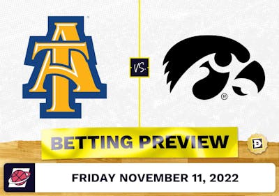 North Carolina A&T vs. Iowa CBB Prediction and Odds - Nov 11, 2022