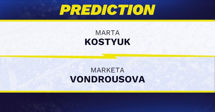 Marta Kostyuk vs Marketa Vondrousova Tennis Prediction.