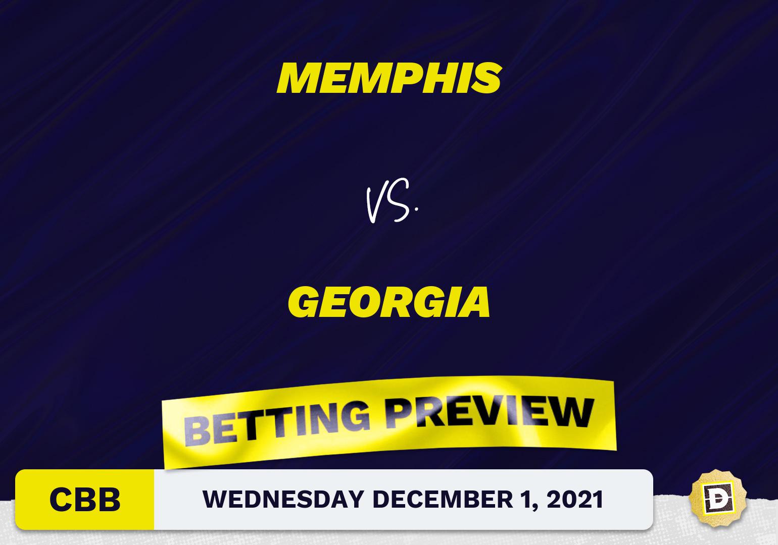 Memphis vs. Georgia CBB Predictions and Odds - Dec 1, 2021