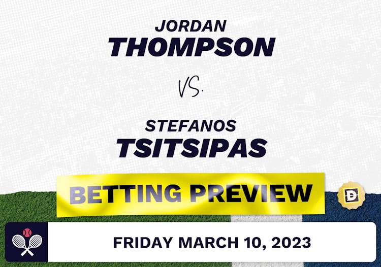 Jordan Thompson vs. Stefanos Tsitsipas Predictions - Mar 10, 2023