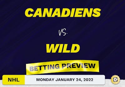 Canadiens vs. Wild Predictions and Odds - Jan 24, 2022