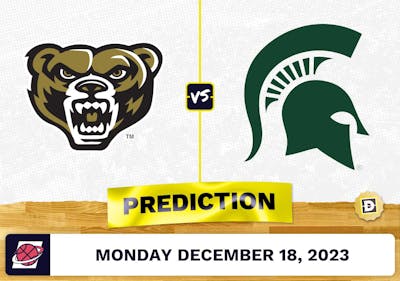 Oakland vs. Michigan State Prediction, Odds, Picks for College Basketball Monday [12/18/2023]