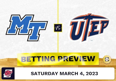 Middle Tennessee vs. UTEP CBB Prediction and Odds - Mar 4, 2023
