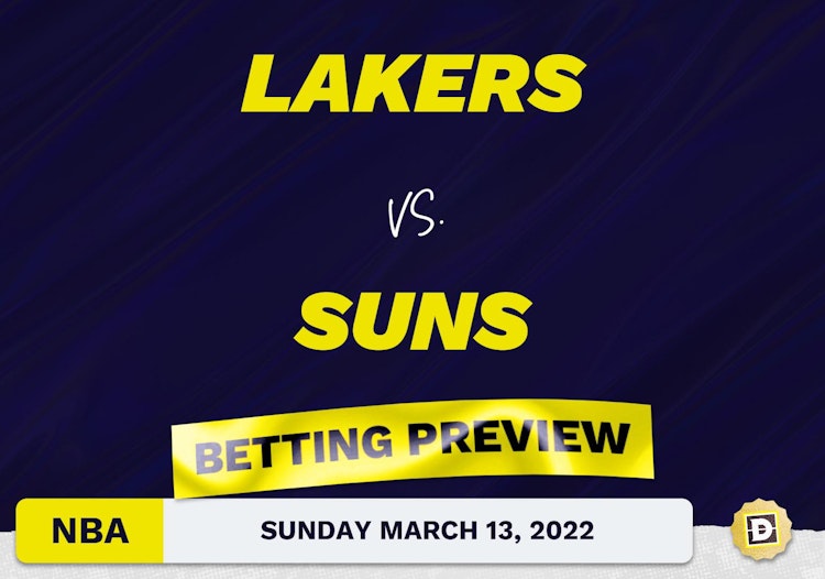 Lakers vs. Suns Predictions and Odds - Mar 13, 2022