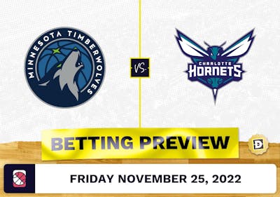 Timberwolves vs. Hornets Prediction and Odds - Nov 25, 2022