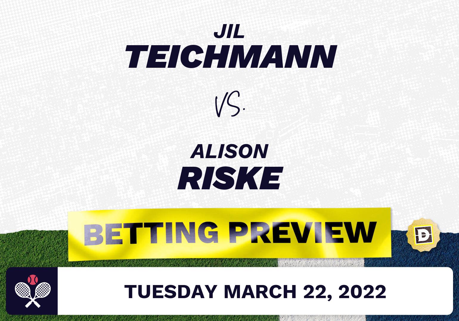 Jil Teichmann vs. Alison Riske Predictions - Mar 23, 2022
