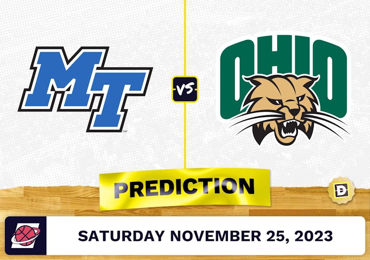 Middle Tennessee vs. Ohio Basketball Prediction - November 25, 2023