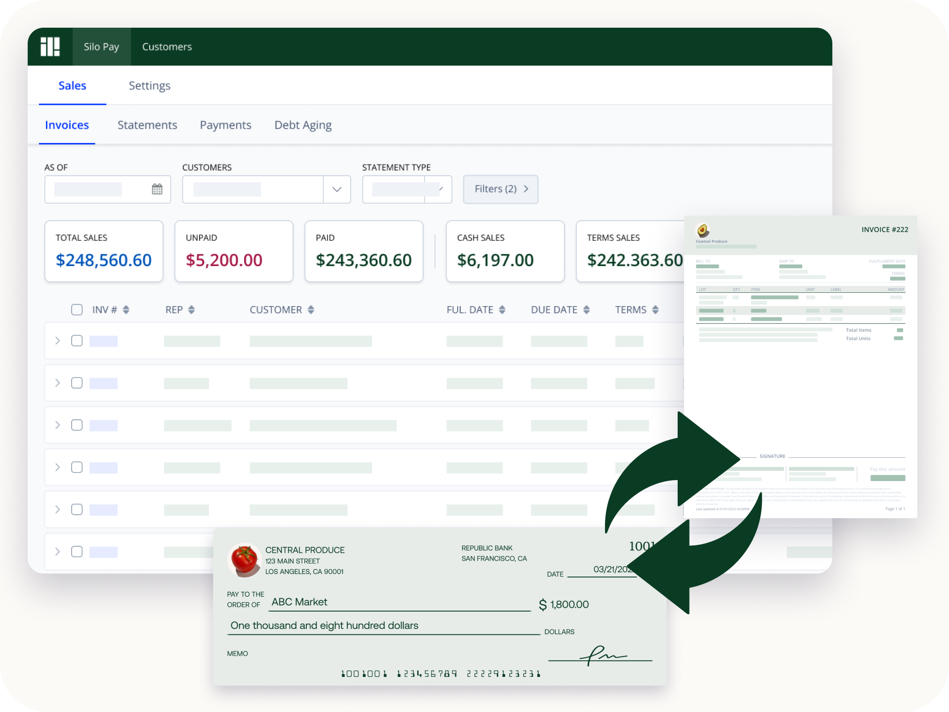 Screenshot of Silo's capital software