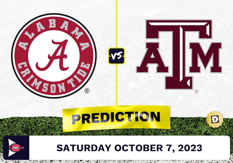 Alabama vs. Texas A&M CFB Prediction and Odds - October 7, 2023