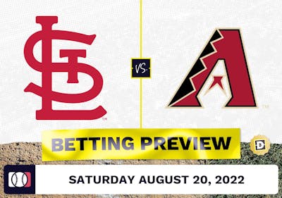 Cardinals vs. Diamondbacks Prediction and Odds - Aug 20, 2022