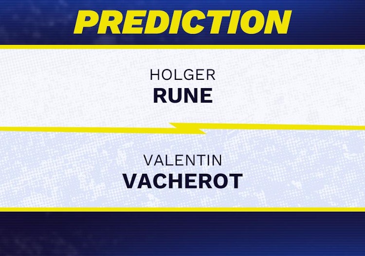Holger Rune vs Valentin Vacherot Tennis Prediction.