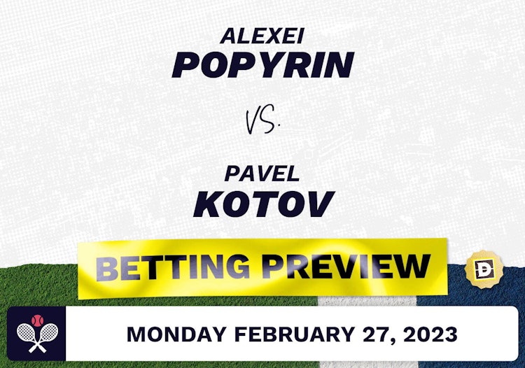 Alexei Popyrin vs. Pavel Kotov Predictions - Feb 27, 2023