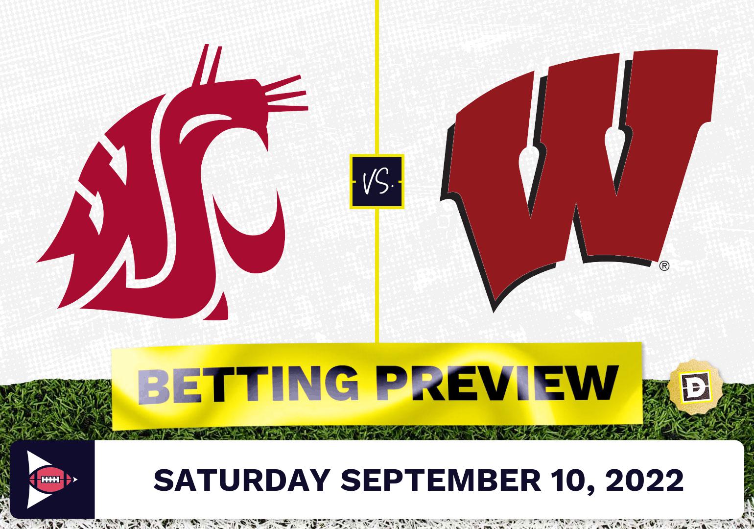 Washington State vs. Wisconsin CFB Prediction and Odds - Sep 10, 2022